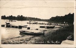 The Beach at Lake Brownwood Paw Paw, MI Myers Paw Paw Postcard Postcard Postcard