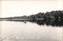 Iron Lake, Irish Hills Boat Trees Onsted, MI Postcard Postcard Postcard