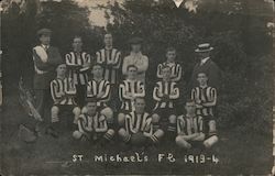 St. Michael's Football Club 1913-4 Edmonton, England Postcard Postcard Postcard