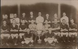 Champion Football / Rugby Team with Trophy United Kingdom Postcard Postcard Postcard