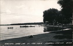 Beautiful Shore Line at Lake Lawn Delavan, WI Postcard Postcard Postcard