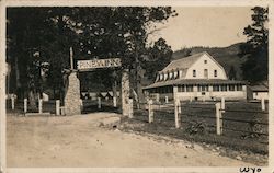 Entrance to Piney Inn Postcard