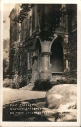 East College Boulder Entrance - De Pauw University Greencastle, IN Postcard Postcard Postcard