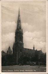 Scot's Church, Collins Street Melbourne, Australia Postcard Postcard Postcard