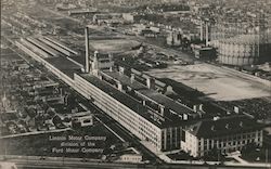 Aerial View of The Lincoln Motor Company, Division of the Ford Motor Company Detroit, MI Postcard Postcard Postcard