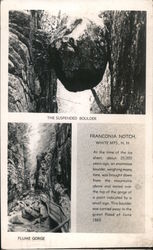 The Suspended Bridge and Flume George Franconia Notch, NH Postcard Postcard Postcard