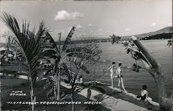 Playa Larga, Tequesquitengo, Mexico Foto Gamboa Postcard Postcard Postcard