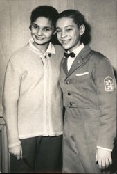 Olympic Figure Skaters Hanka Maskova and Ondrej Nepela, 1965 Postcard