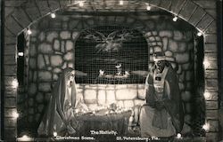 The Nativity. Christmas Scene. Postcard