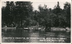 Coborn's Resorts on Icecracking and Round Lakes Ponsford, MN Postcard Postcard Postcard