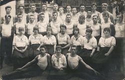 1924 Group of Gymnasts?  Performing Troupe? Postcard