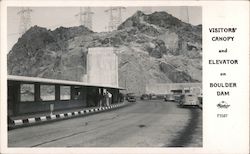 Visitors' Canopy and Elevator on Boulder Dam Postcard