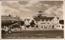 Airport Hotel from the Runway Postcard