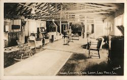 Lobby of the Crystal Crag Lodge Postcard