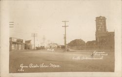 International Street and Customs Building in Agua Prieta Postcard