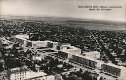 Aerial View of Bucharest from Helicopter Postcard