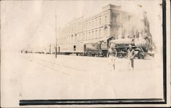 Large Railroad Depot Kansas Depots Postcard Postcard Postcard