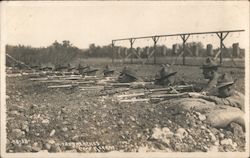 In the Trenches - Camp Kearny Postcard