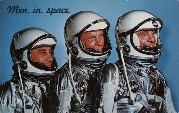 Mercury Astronauts Men in Space Space & Rockets