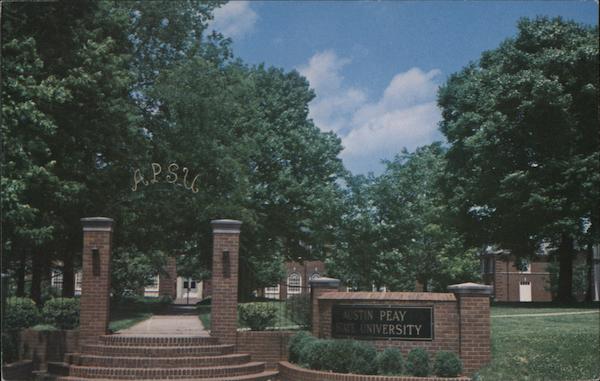 Campus Entrance, Austin Peay University Clarksville Tennessee