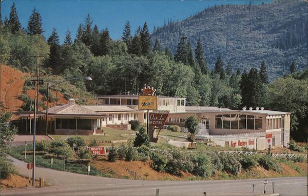 Oak-Lo Motel - House of Glass Restaurant and Lounge Dunsmuir California