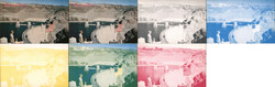 Lot of 7: Hoover Dam 5-color Production Proofs Offset Printing Postcard