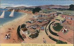 The Laguna Riviera Apt. Hotel Laguna Beach, CA Postcard Postcard Postcard