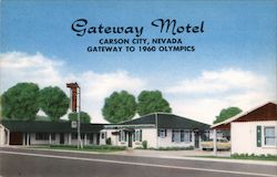 Gateway Motel - Gateway to 1960 Olympics Postcard