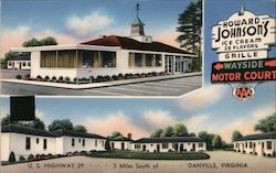 Howard Johnson's Danville, VA Postcard Postcard Postcard