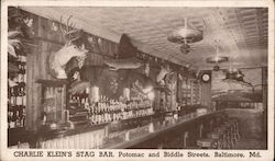 Charlie Klein's Stag Bar - Potomac and Biddle Streets Postcard