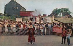 Crowds Awaiting Fresh Boiled Lobster from the World's Largest Lobster Cooker Postcard