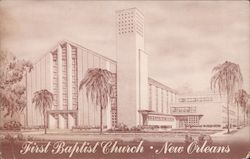 First Baptist Church Postcard