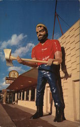 The Lumberjack Cafe Postcard