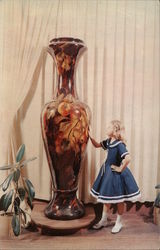 World's Largest Vase - The Valley Pottery Postcard