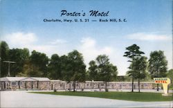 Porter's Motel Postcard
