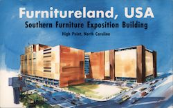 Furnitureland, USA - Southern Furniture Exposition Building Postcard