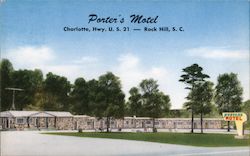 Porter's Motel Rock Hill, SC Postcard Postcard Postcard