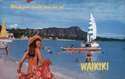 Waikiki Beach Postcard