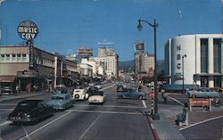 Sunset and Vine Streets Hollywood, CA Postcard Postcard Postcard