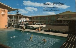 Boulder Travelodge Colorado Postcard Postcard Postcard