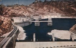Boulder Dam and Lake Mead as Seen from Arizona Postcard
