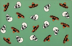 Skulls and Sombreros - 1978 Postcard