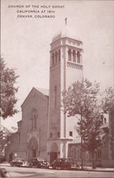 Church of the Holy Ghost - California at 19th Postcard