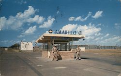 Entrance to Amarillo Air Force Base Postcard