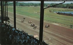 Saratoga Track From Clubhouse Postcard