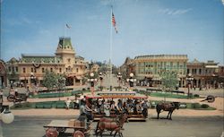 Town Square in Disneyland Postcard