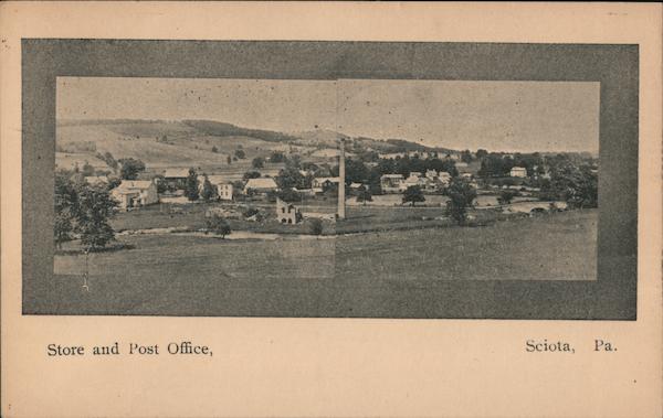 Store and Post Office Sciota Pennsylvania