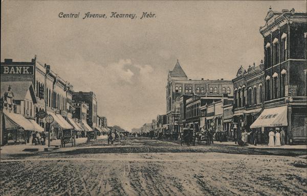 Central Avenue Kearney, NE Postcard