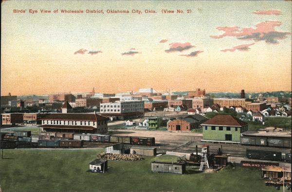 Birds' Eye View of Wholesale District Oklahoma City