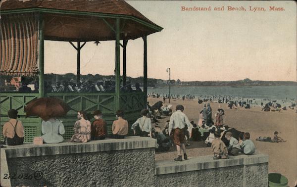 Bandstand and Beach Lynn Massachusetts